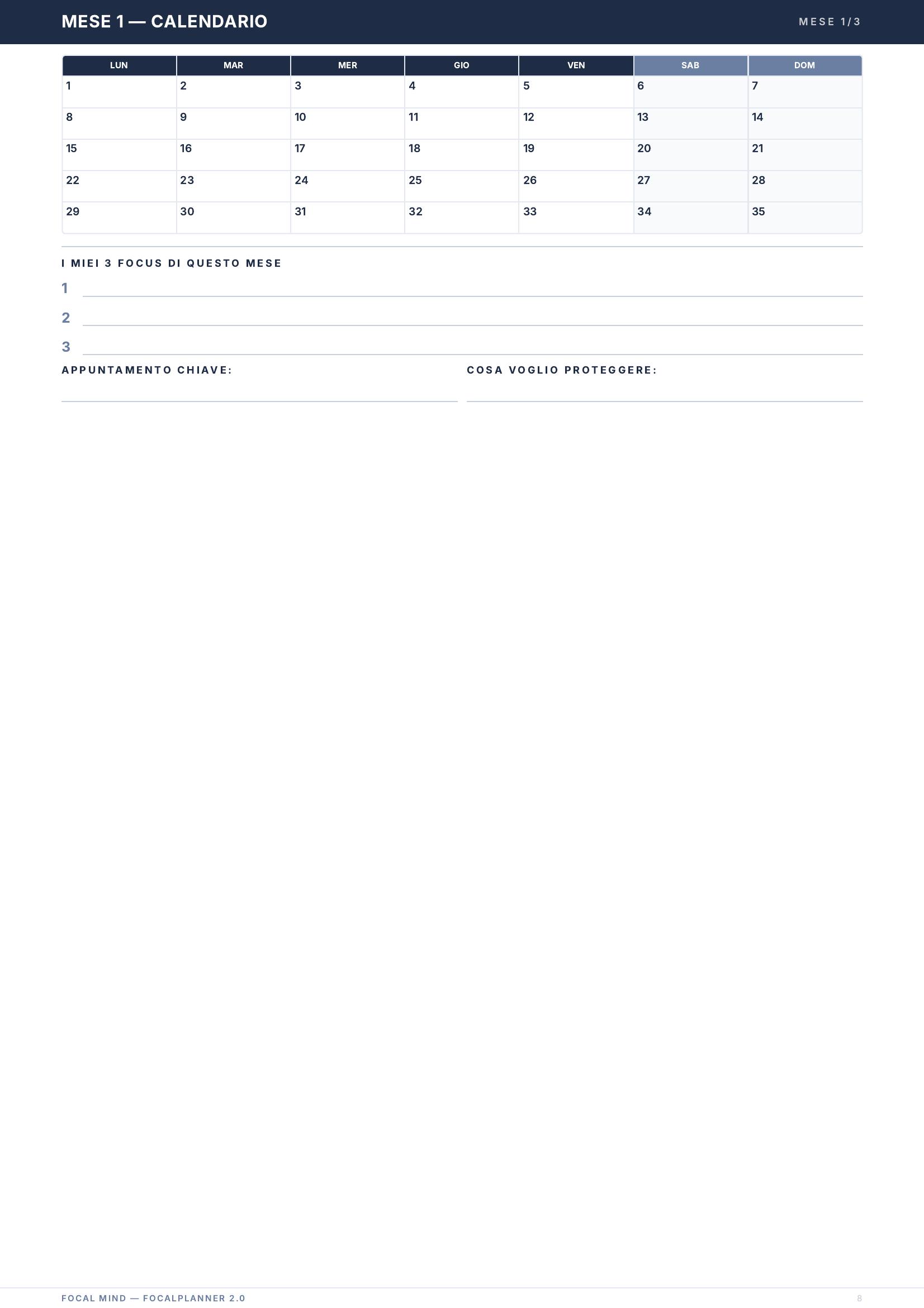 FocalPlanner 2.0: il planner pensato per il cervello ADHD