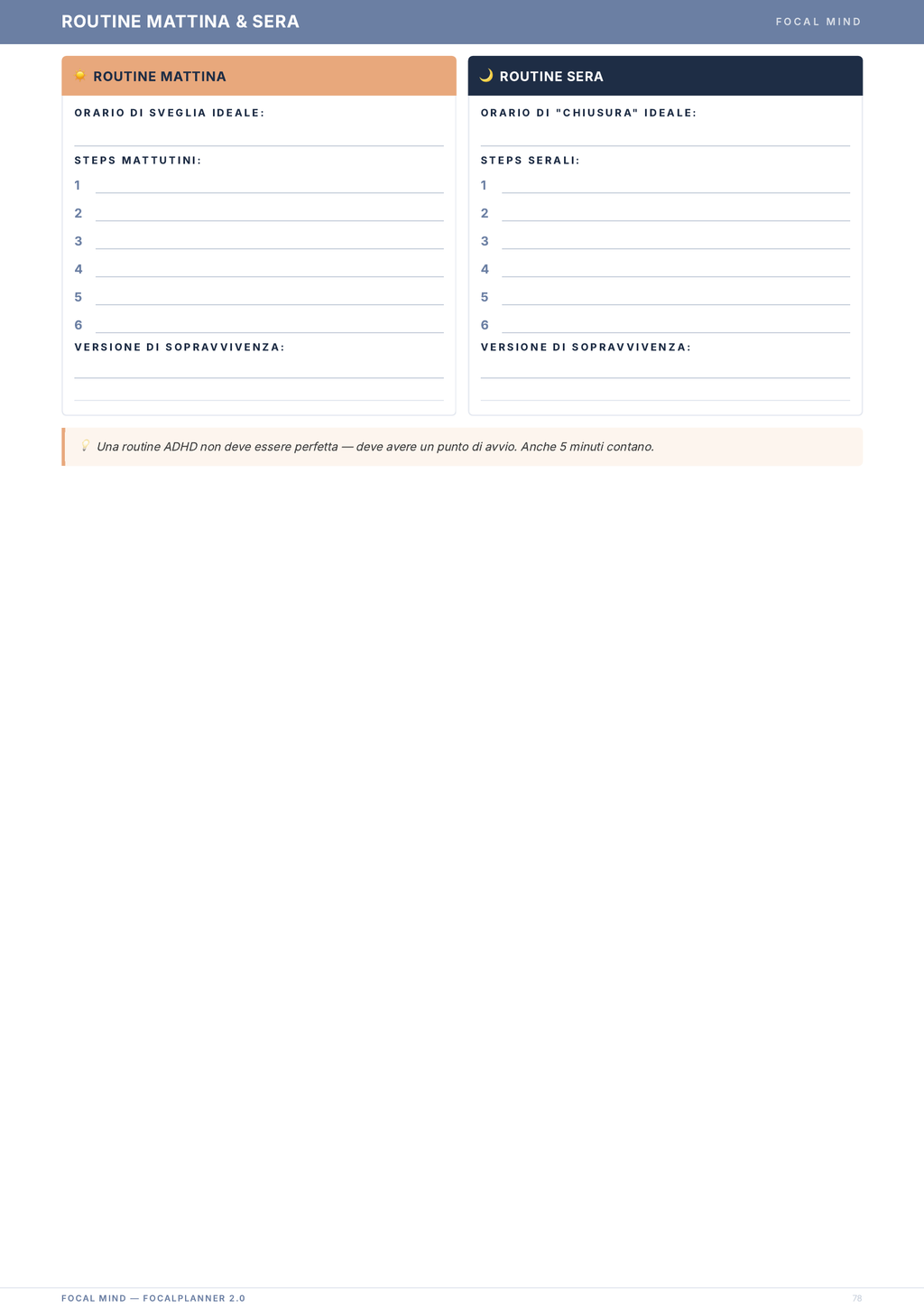 FocalPlanner 2.0: il planner pensato per il cervello ADHD
