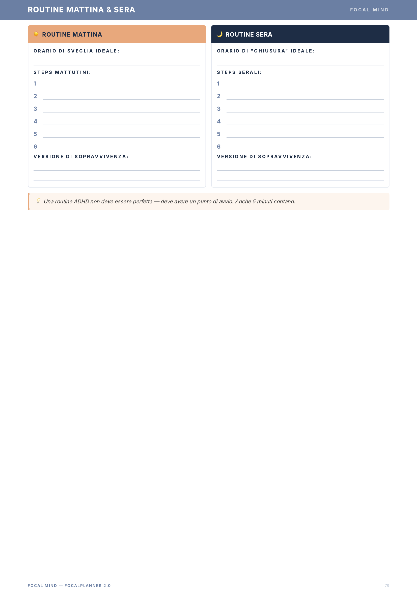 FocalPlanner 2.0: il planner pensato per il cervello ADHD